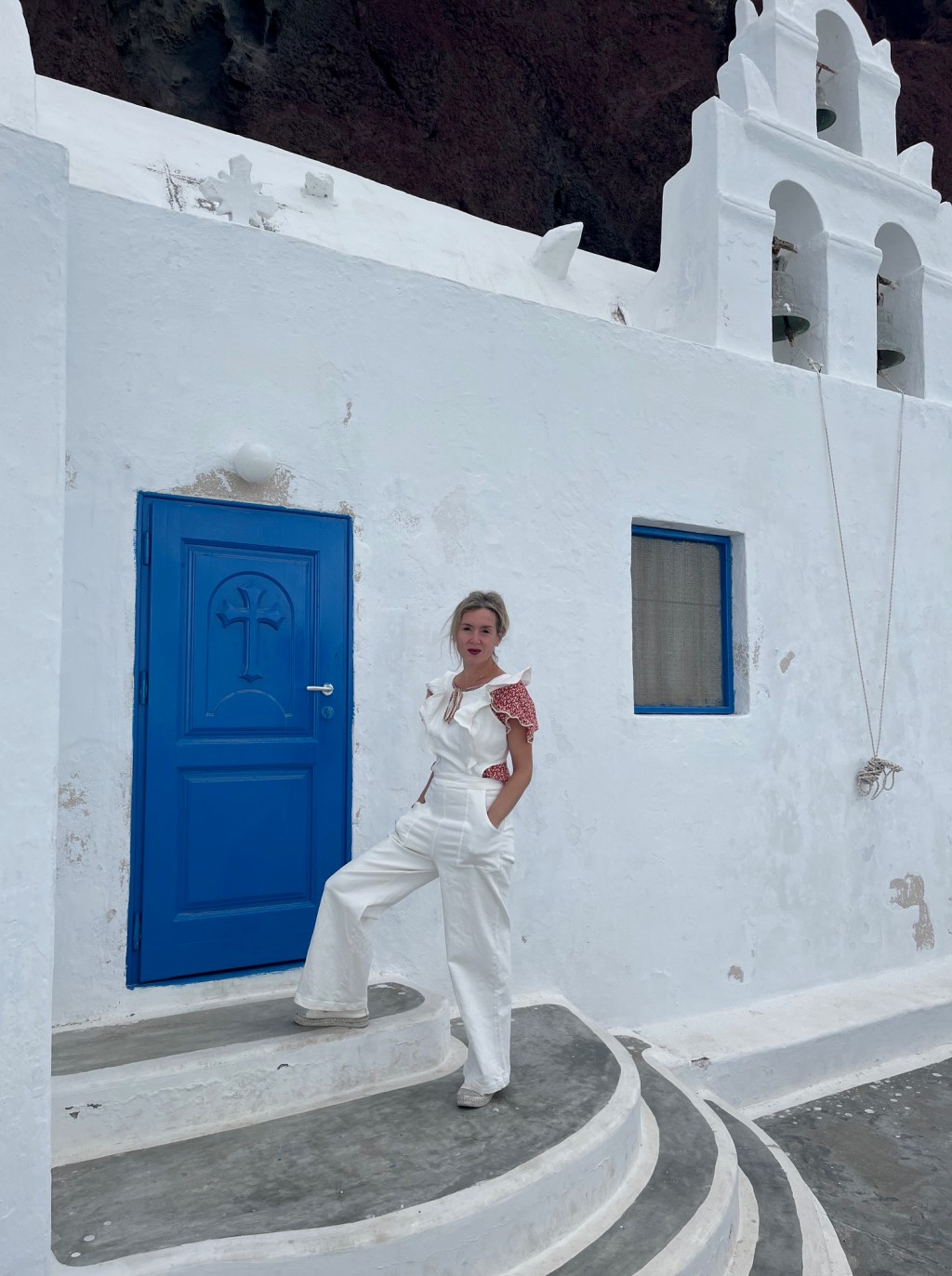 In Greece, I kept finding that my outfits matched my surroundings.